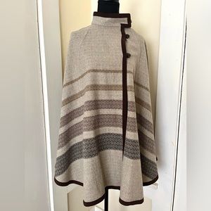 Rare Vintage Pendleton Wool Cape Poncho One Size Excellent Condition